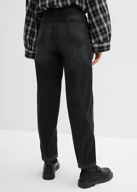 Barrel-Jeans, High Waist, Bio-Baumwolle, bonprix
