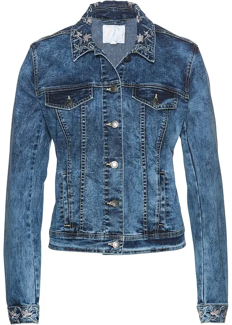 Jeansjacke mit Stickerei, bonprix