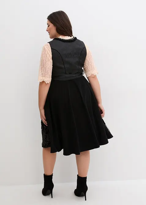 Dirndl mit Pailletten Sch&uuml;rze (2-tlg.Set), bonprix