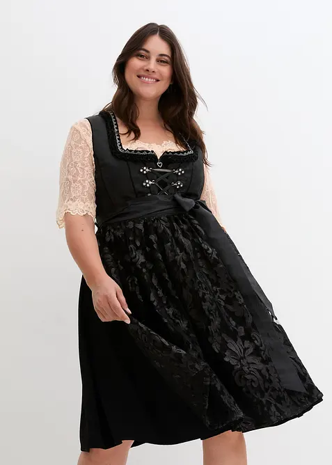 Dirndl mit Pailletten Sch&uuml;rze (2-tlg.Set), bonprix