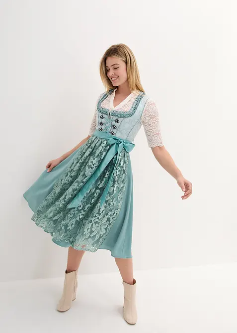 Dirndl mit Pailletten Sch&uuml;rze (2-tlg.Set), bonprix