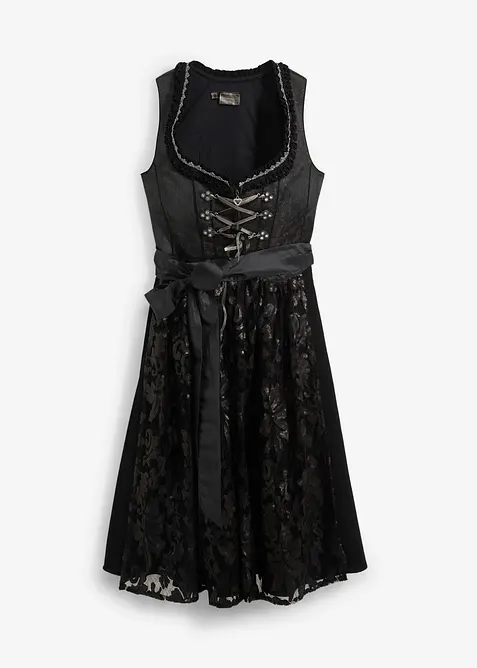 Dirndl mit Pailletten Sch&uuml;rze (2-tlg.Set), bonprix