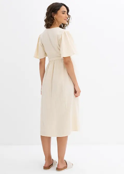 2-in-1 Umstands- und Stillkleid aus Baumwoll-Musselin, bonprix