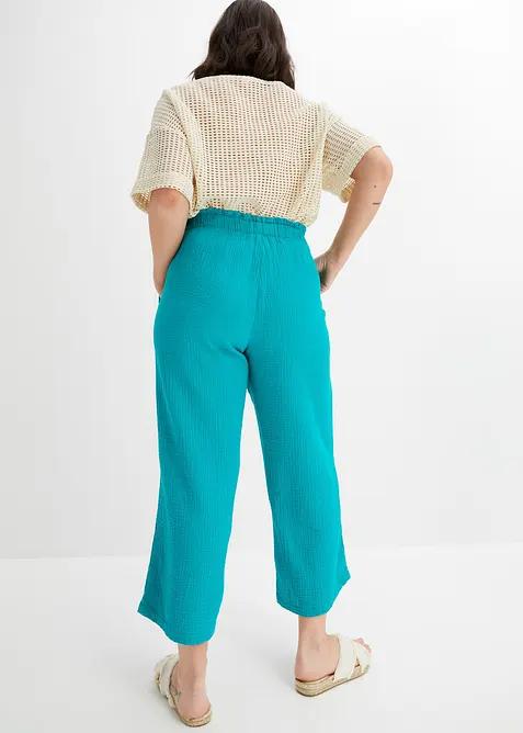Pantalon large en gaze de coton, bonprix