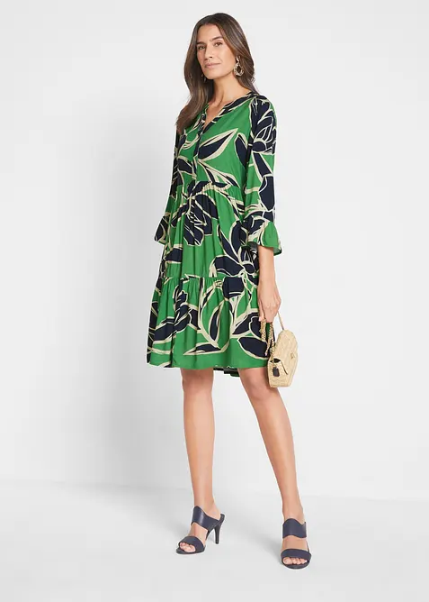 Tunika-Kleid aus flie&szlig;ender Viskose, bonprix