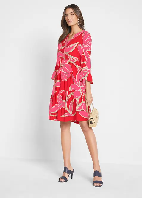 Tunika-Kleid aus flie&szlig;ender Viskose, bonprix