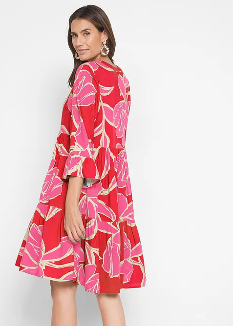 Tunika-Kleid aus flie&szlig;ender Viskose, bonprix