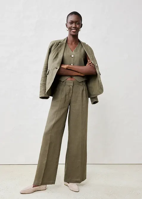 Weste aus reinem Leinen, bonprix