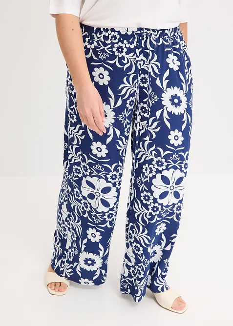 Marlenehose aus flie&szlig;ender Viskose, bonprix