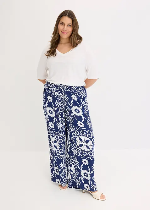 Marlenehose aus flie&szlig;ender Viskose, bonprix