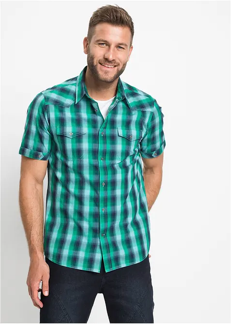 Chemise manches courtes &agrave; poches plaqu&eacute;es, bonprix