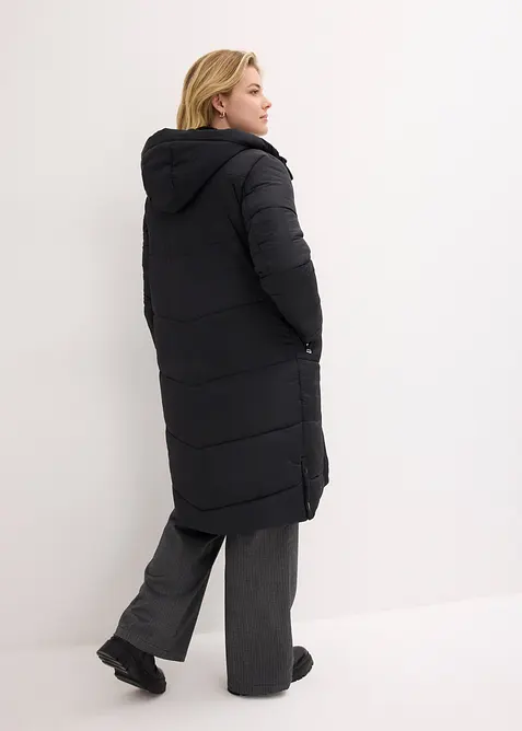 Steppmantel mit Teddyfutter in der Kapuze, bonprix