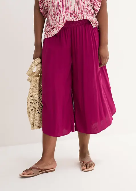 Jupe-culotte longueur mollet en viscose douce, bonprix