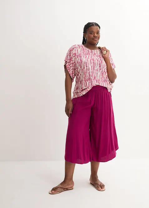 Jupe-culotte longueur mollet en viscose douce, bonprix