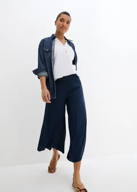 Wadenlange Culotte aus softer Viskose, bonprix