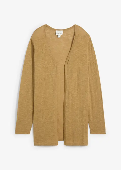 Gilet en maille 100% coton flamm&eacute;, bonprix