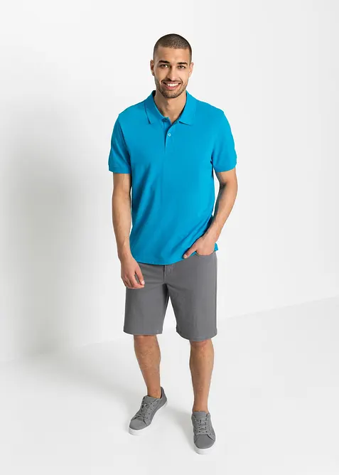 Polo en maille piqu&eacute;e 100% coton, bonprix