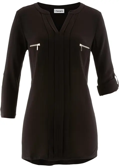 Tunikabluse aus flie&szlig;ender Viskose, bonprix