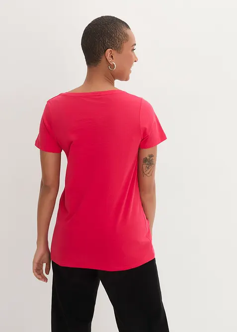 Shirt mit Herzdruck aus Bio-Baumwolle, bonprix