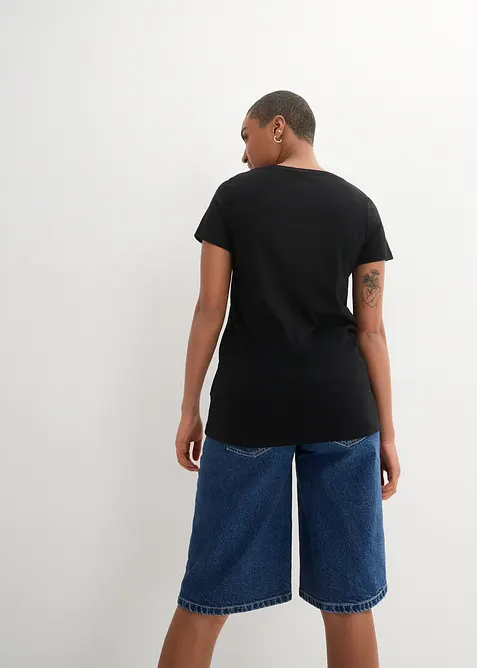 T-shirt coton &agrave; imprim&eacute; c&oelig;ur, bonprix