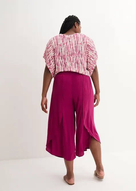 Jupe-culotte longueur mollet en viscose douce, bonprix