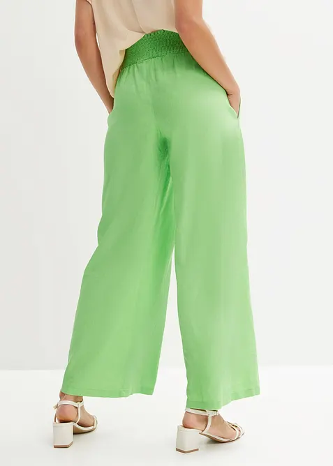 Marlenehose aus luftigem Leinen-Mix, bonprix