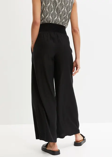 Marlenehose aus luftigem Leinen-Mix, bonprix