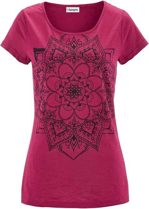 T-shirt fil flamm&eacute; manches courtes, bonprix