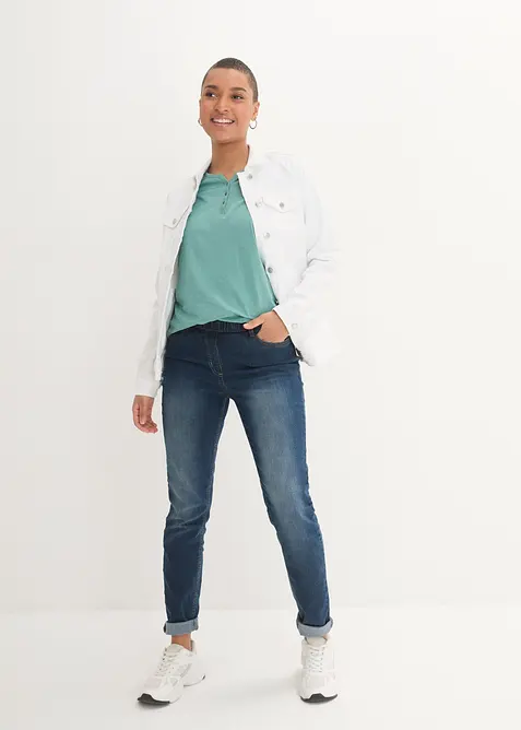 Shirt mit Knopfleiste aus reiner Bio-Baumwolle, bonprix