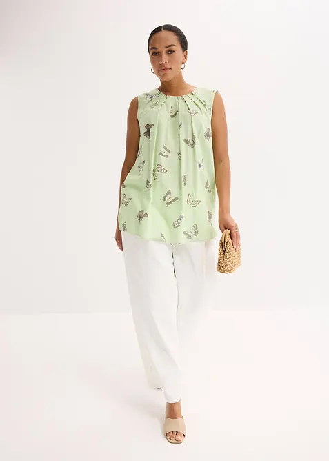 Blouse sans manches en viscose fluide, bonprix