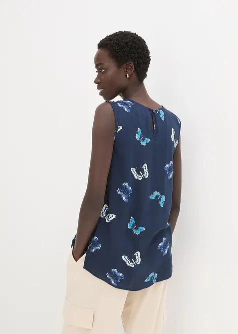 Blouse sans manches en viscose fluide, bonprix