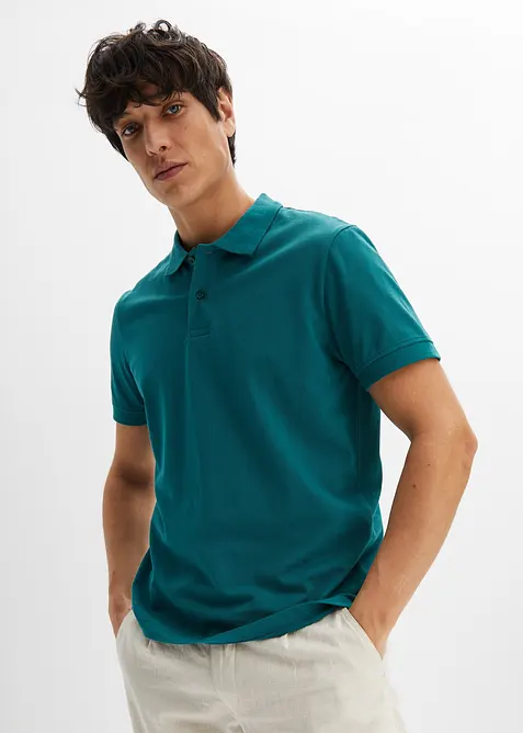 Polo en maille piqu&eacute;e 100% coton, bonprix