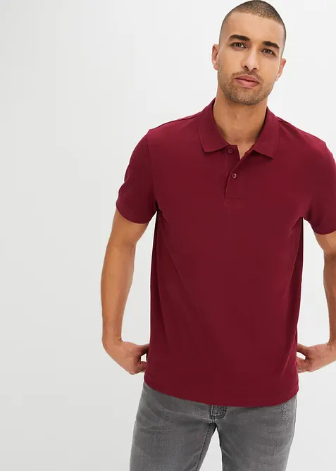 Polo en maille piqu&eacute;e 100% coton, bonprix