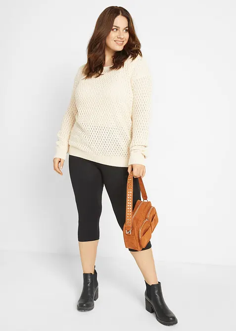 Schmal geschnittene Capri-Leggings (2er Pack), bonprix