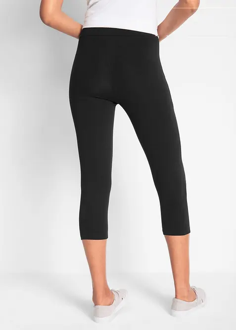 Schmal geschnittene Capri-Leggings (2er Pack), bonprix
