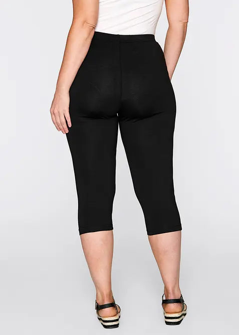 Schmal geschnittene Capri-Leggings (2er Pack), bonprix
