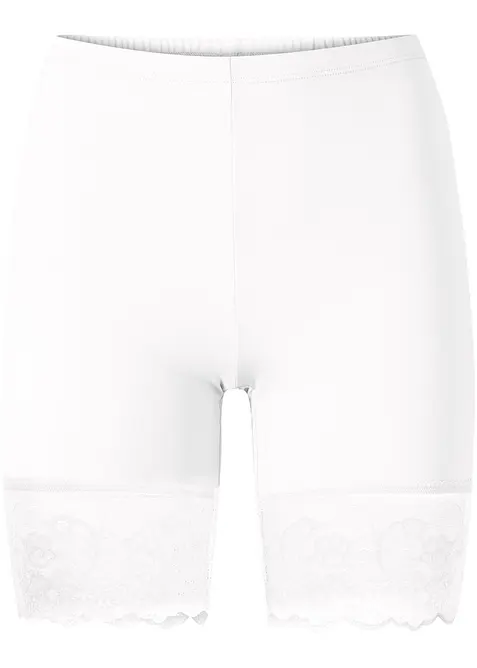 Cycliste anti-frottement en polyamide rafra&icirc;chissant avec jambe en dentelle, bonprix