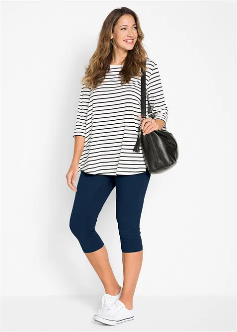 Schmal geschnittene Capri-Leggings (2er Pack), bonprix