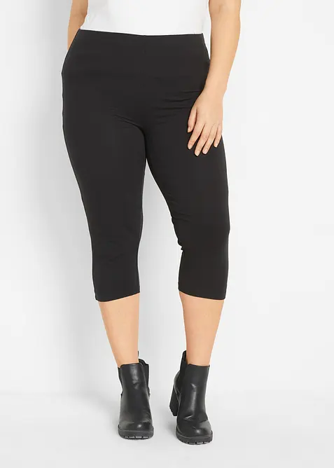 Schmal geschnittene Capri-Leggings (2er Pack), bonprix