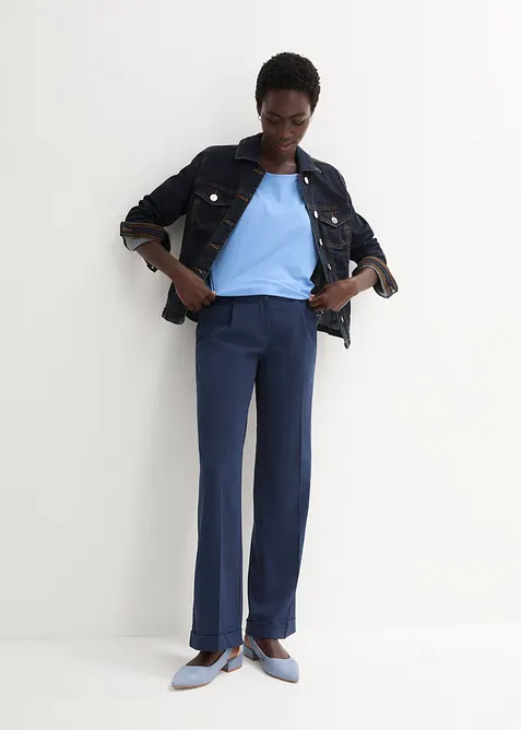 Shirt mit Seidenanteil, bonprix