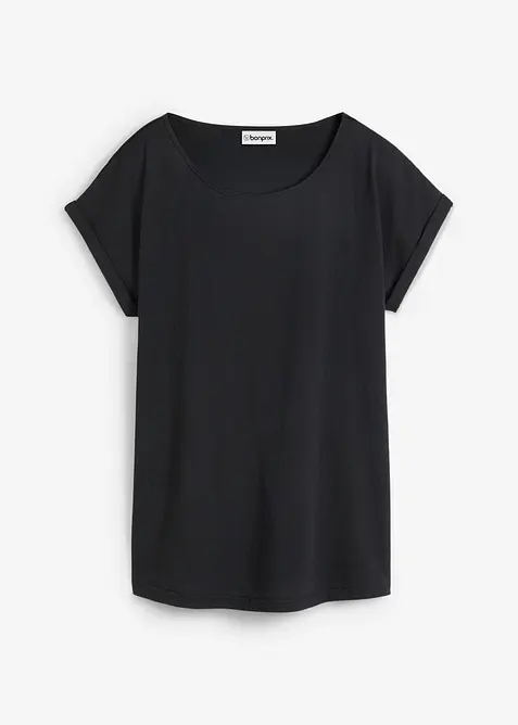 Shirt mit Seidenanteil, bonprix