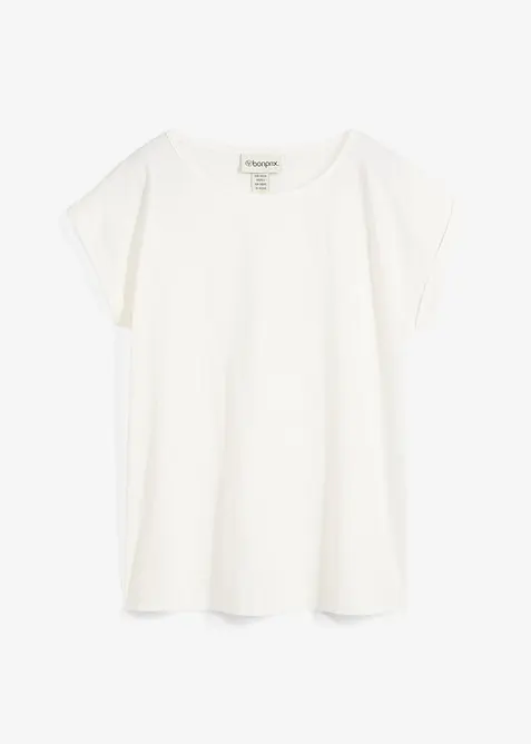 Shirt mit Seidenanteil, bonprix