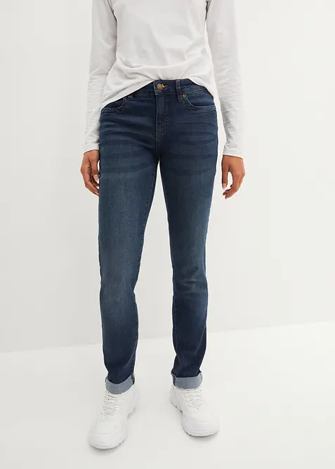 Straight Jeans High Waist, Stretch, bonprix