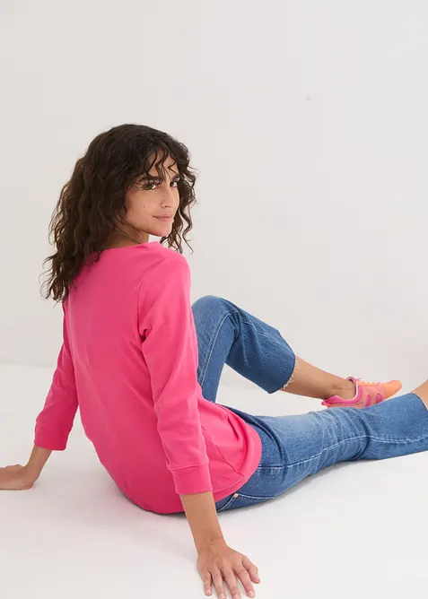 T-shirt manches longues 100% coton, bonprix