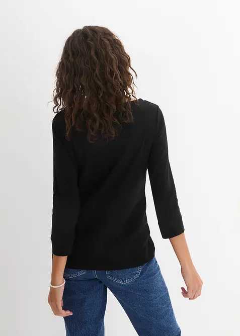 Langarmshirt aus reiner Bio-Baumwolle, bonprix