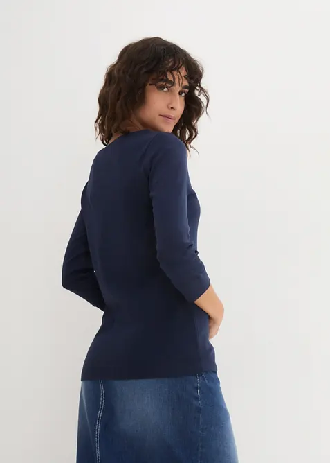 T-shirt manches longues 100% coton, bonprix