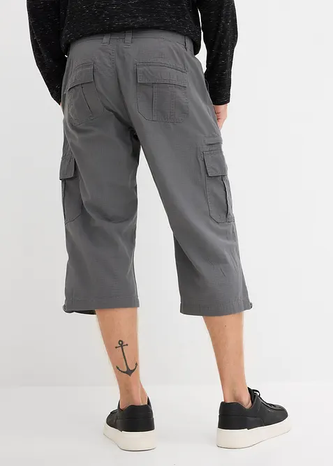 Bermuda long poches cargo regular 100% coton, bonprix