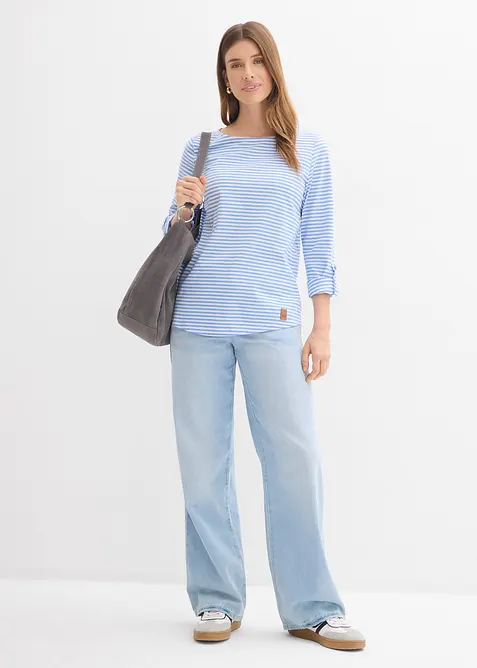 Langarmshirt aus reiner Baumwolle, bonprix