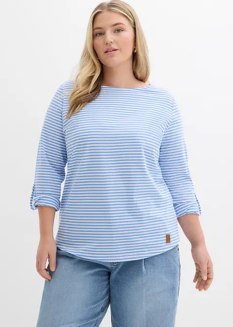 T-shirt manches longues 100% coton, bonprix