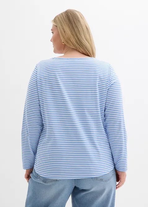 T-shirt manches longues 100% coton, bonprix